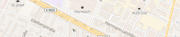 Karte Hornbach Karlsruhe-Grünwinkel Karlsruhe