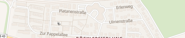 Karte Platanenstraße Bischofsheim