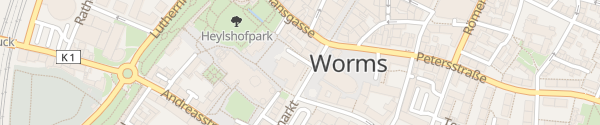 Karte E-Bike Ladestation Volksbank Worms