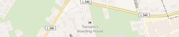Karte Tiemann's Boarding House Lemförde