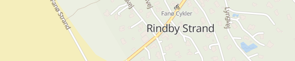Karte Stoppestedet Rindby Strand Fanø