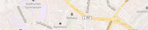 Karte Rathaus Gütersloh