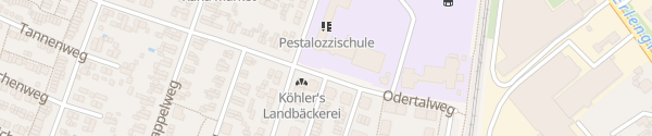 Karte Pestalozzischule Ettlingen