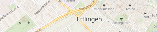 Karte Rastatter Straße Ettlingen