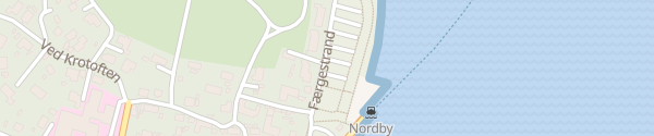 Karte Nordby færgehavn Fanø