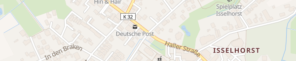 Karte Dorfplatz Isselhorst Gütersloh
