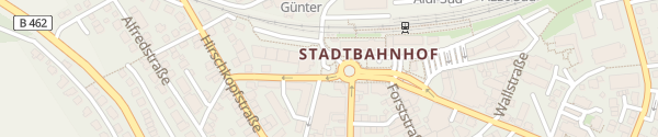 Karte Parkplatz am Stadtbahnhof-Kreisverkehr. Parkplatz gegenüber von kik. Freudenstadt