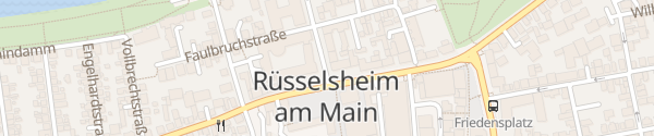 Karte Rathaus Rüsselsheim am Main