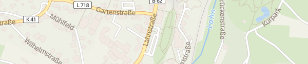Karte Lahnstraße Bad Laasphe