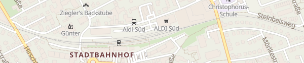 Karte ALDI Süd Stadtbahnhof Freudenstadt