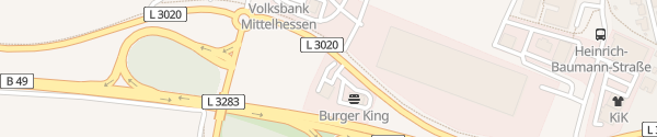 Karte Schäfers Backstube / Burger King Solms