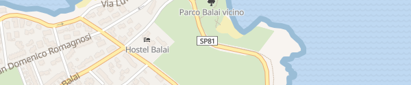 Karte Spiaggia di Balai Porto Torres