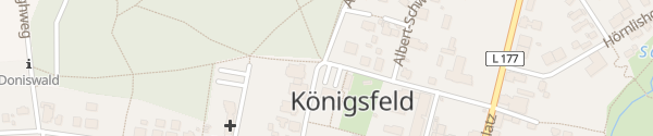Karte Rathaus Königsfeld im Schwarzwald