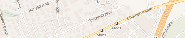Karte Gartenstrasse Hünenberg