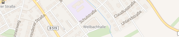 Karte Weilbachhalle Flörsheim am Main