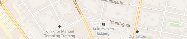 Karte Islandsgade Esbjerg