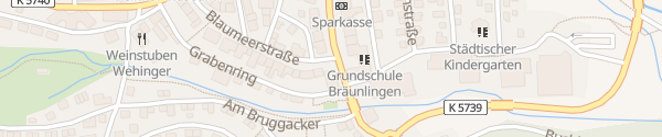 Karte Kirchstraße Bräunlingen