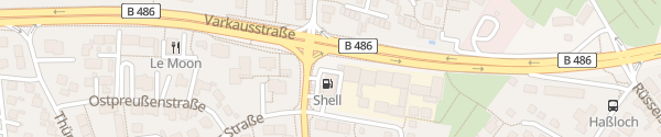 Karte Shell Tankstelle Hessenring Rüsselsheim am Main