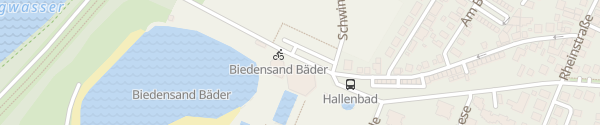 Karte Biedensand Hallenbad Lampertheim