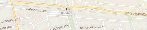 Karte Bahnhof Bürstadt