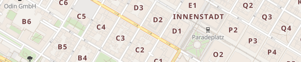 Karte Sparkassen-Parkhaus D2 Mannheim