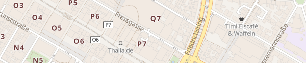 Karte Parkhaus Q6 Q7 Mannheim