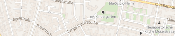 Karte Lange Rötterstraße Mannheim