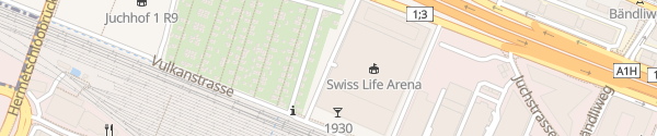 Karte Swiss Life Arena Zürich