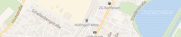 Karte Bahnhof Hüfingen