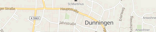 Karte Parkplatz Kreissparkasse Dunningen