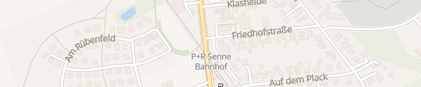 Karte Bahnhof Senne Bielefeld