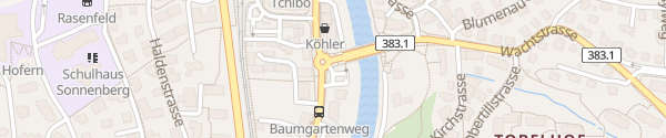 Karte Parkplatz Wachtbrücke Adliswil