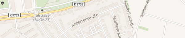 Karte Andersenstraße Mannheim