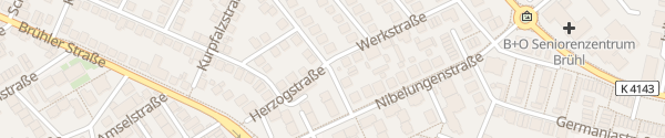 Karte Werkstraße Brühl