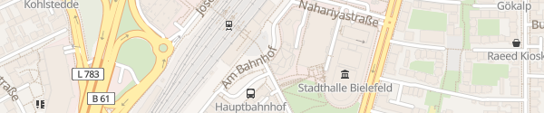 Karte Bahnhofsvorplatz Bielefeld