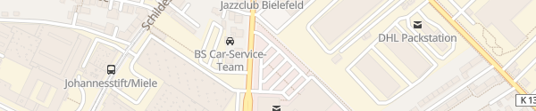 Karte Supercharger Beckhaus Center Bielefeld