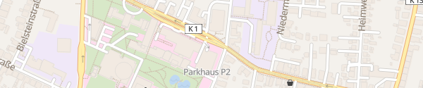 Karte Parkhaus 2 Klinikum Bielefeld Bielefeld