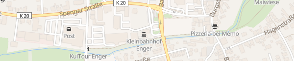 Karte Kulturzentrum Kleinbahnhof Enger