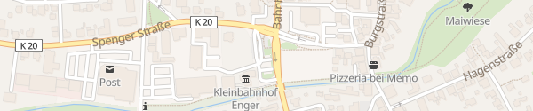 Karte Kulturzentrum Kleinbahnhof Enger