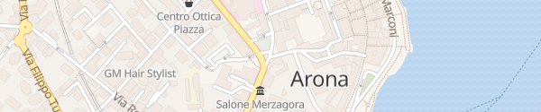 Karte Piazza de Filippi Arona