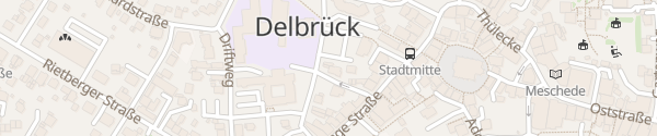 Karte Rathaus Delbrück