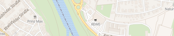 Karte Esso Tankstelle / REWE Ilvesheim