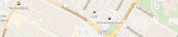 Karte Lidl Hohemarkstraße Oberursel