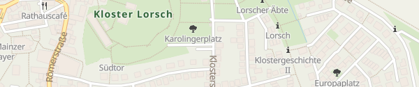 Karte Parkplatz Klosterpark Lorsch