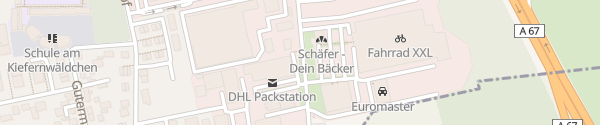 Karte ALDI Süd Flughafenstraße Griesheim
