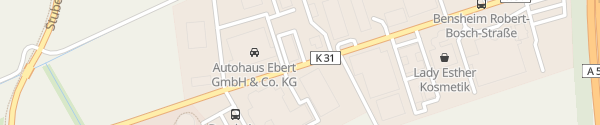 Karte Autohaus Lotz Bensheim