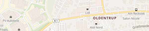 Karte Lidl Oldentruper Straße Bielefeld