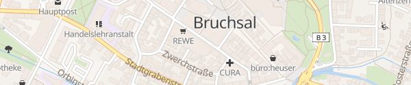 Karte Parkhaus Rathausgalerie Bruchsal