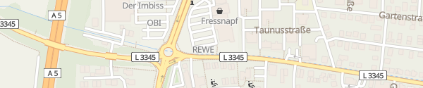 Karte REWE Center Berliner Ring Bensheim