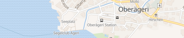 Karte Strandweg Oberägeri